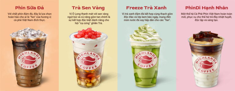 Menu Highlands Coffee kèm bảng giá chi tiết 2025